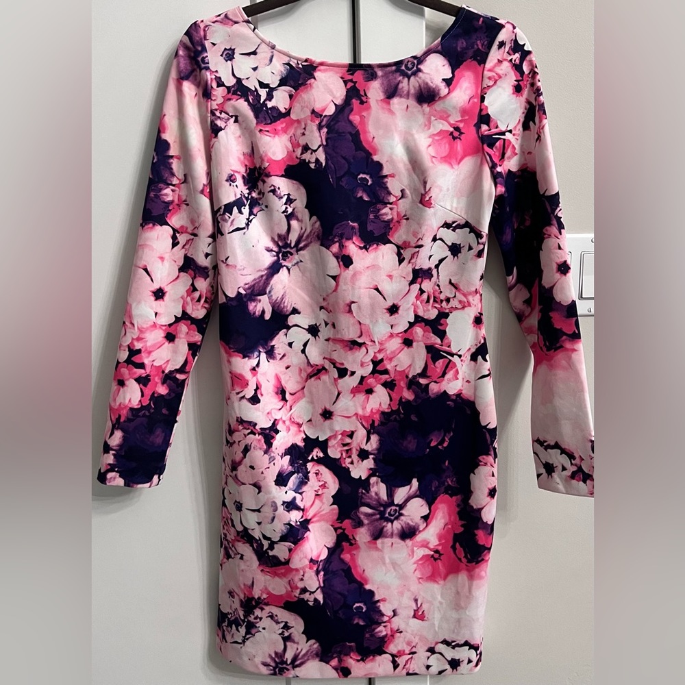 Gianna Bini GB Floral Mary rose Long sleeve Dress Women’s Small
